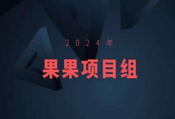 2024年果果项目组项目合集-果果最新项目-轻创副业圈