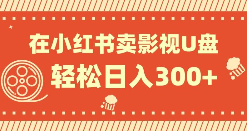 在小红书上卖影视U盘，轻松日入300+，操作简单，小白可轻松上手-轻创副业圈