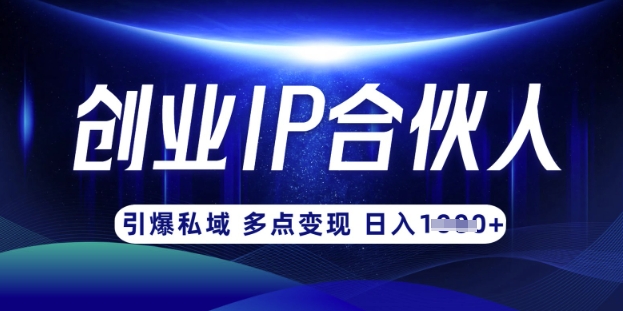 云帆·创业ip合伙人打造3.0，从0到1教你做网创，实现月入过W-轻创副业圈