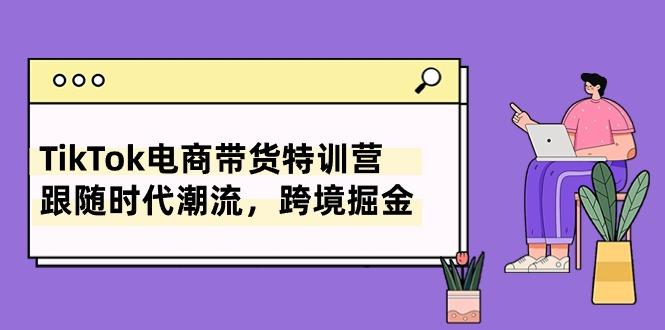 TikTok电商带货特训营，跟随时代潮流，跨境掘金(8节课-轻创副业圈