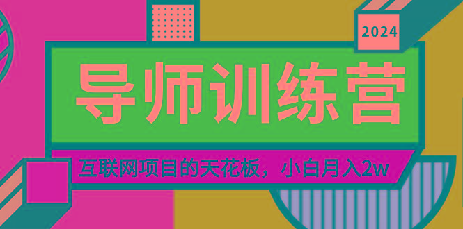 《导师训练营》精准粉丝引流的天花板，小白月入2w-轻创副业圈