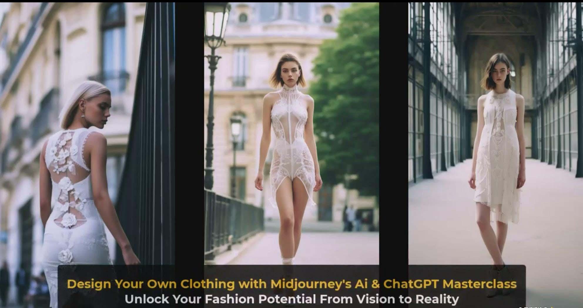 图片[4]-利用 Midjourneys Ai 人工智能设计自己的服装AI大师班-10节课-中英字幕-轻创副业圈
