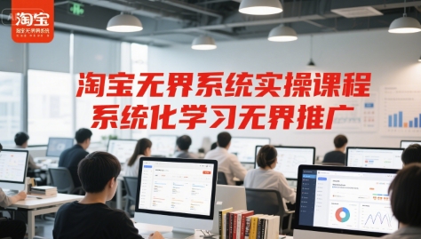 淘宝无界系统实操课程，系统化学习无界推广-轻创副业圈