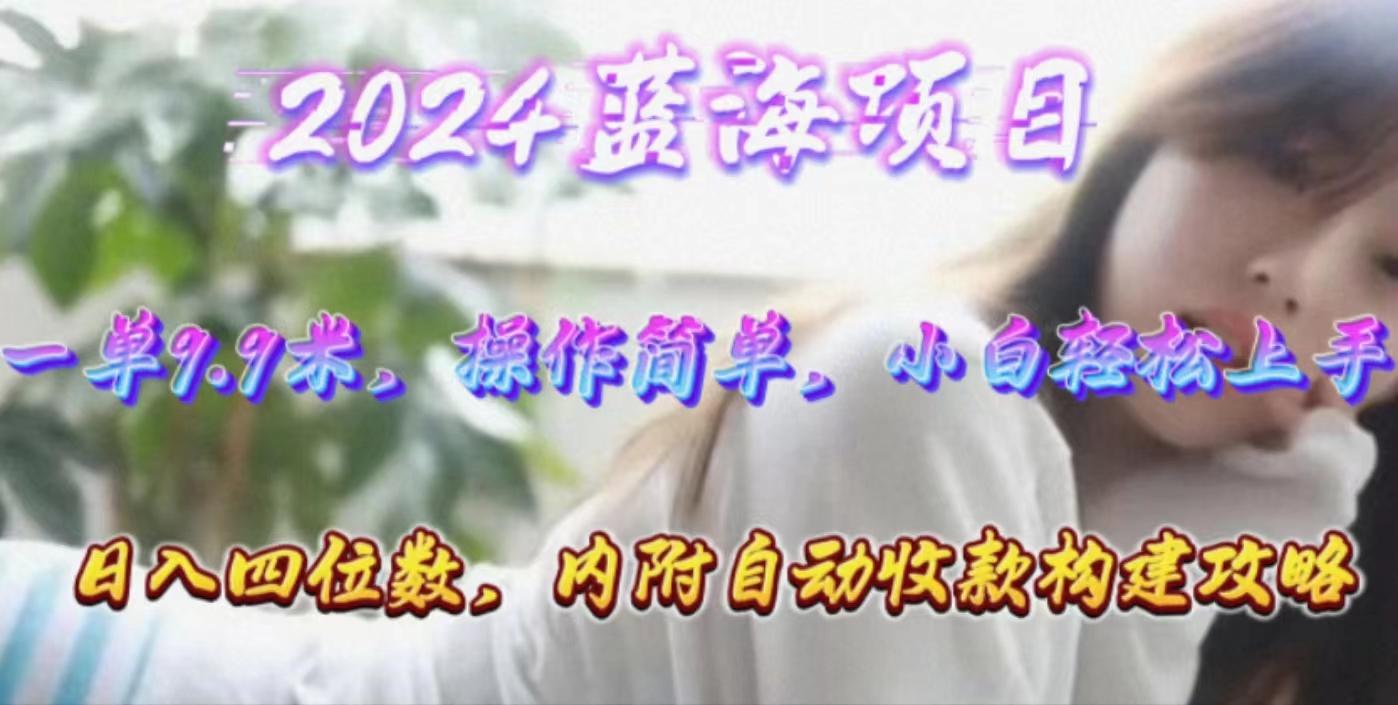 年轻群体的蓝海市场，1单9.9元，操作简单，小白轻松上手，日入四位数-轻创副业圈