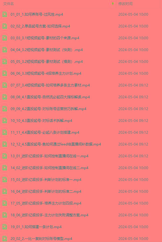 图片[1]-2024单品正价起号，直播素材投流选品：选品课+投流课+素材课+卡首屏/100节-轻创副业圈