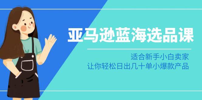 亚马逊-蓝海选品课：适合新手小白卖家，让你轻松日出几十单小爆款产品-轻创副业圈