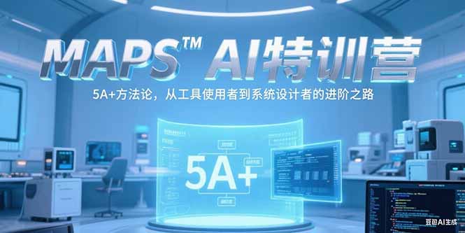 MAPSAI特训营，掌握 5A+方法论，从工具使用者到系统设计者的进阶之路-轻创副业圈