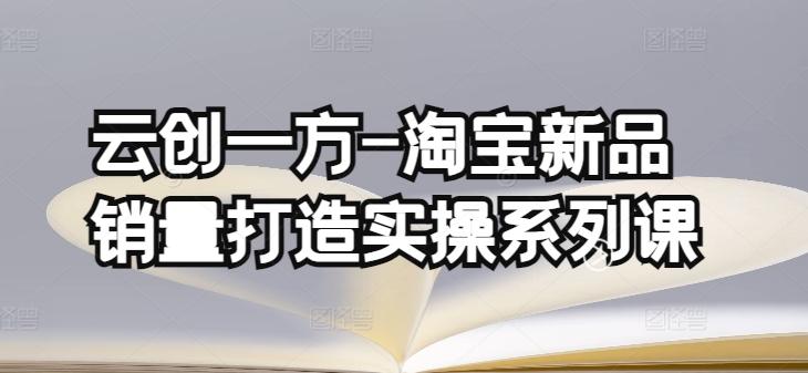 云创一方-淘宝新品销量打造实操系列课，基础销量打造(4课程)+补单渠道分析(4课程)-轻创副业圈