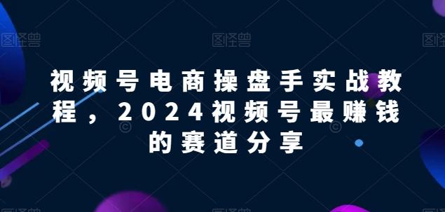视频号电商实战教程，2024视频号最赚钱的赛道分享-轻创副业圈