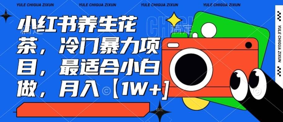 小红书养生花茶，冷门暴力项目，最适合小白做，月入【1W+】-轻创副业圈