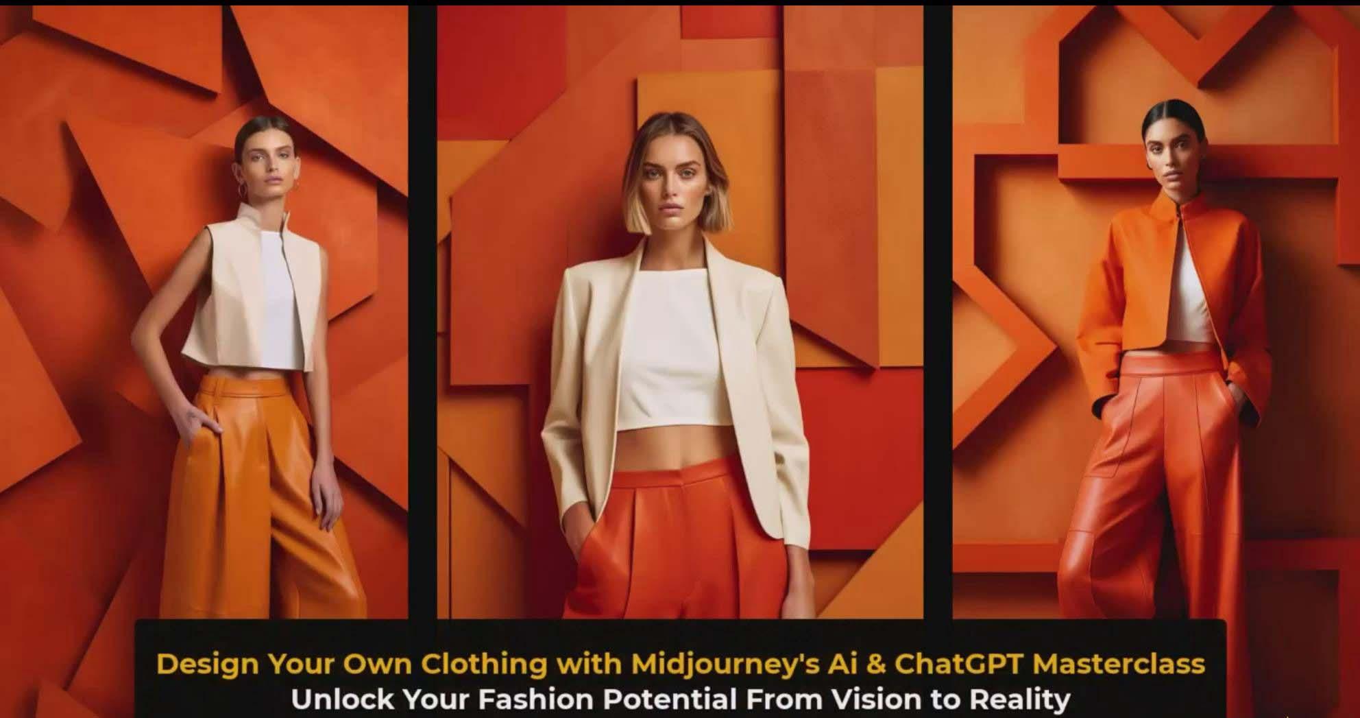 图片[3]-利用 Midjourneys Ai 人工智能设计自己的服装AI大师班-10节课-中英字幕-轻创副业圈