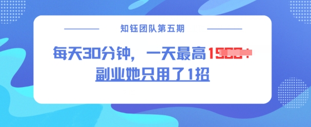 副业她只用了1招，每天30分钟，无脑二创，一天最高1.5k-轻创副业圈