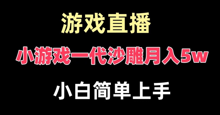 玩小游戏一代沙雕月入5w，爆裂变现，快速拿结果，高级保姆式教学【揭秘】-轻创副业圈