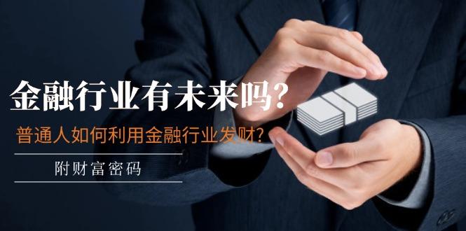 某付费文章：金融行业有未来吗？普通人如何利用金融行业发财?(附财富密码-轻创副业圈