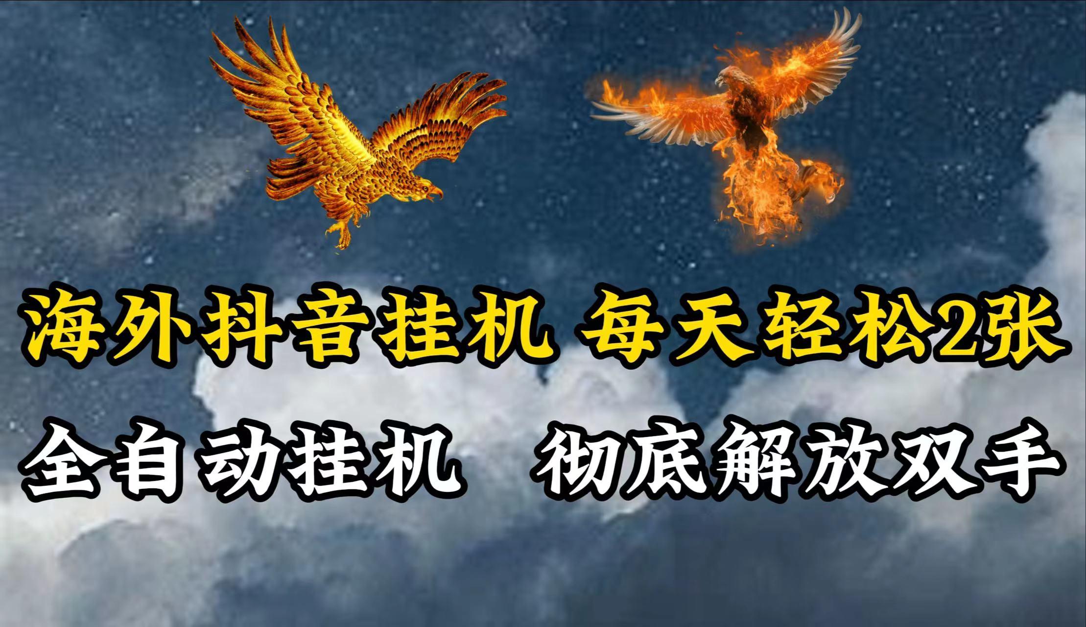 海外抖音挂机，每天轻松2张，全自动挂机，彻底解放双手！-轻创副业圈