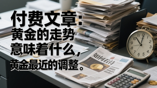 付费文章：黄金的走势意味着什么，如何看待黄金最近的调整-轻创副业圈