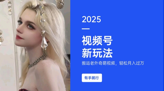 搬运老外奇葩视频，撸视频号分成计划收益，每天只需一小时，新手小白轻松月入过W-轻创副业圈