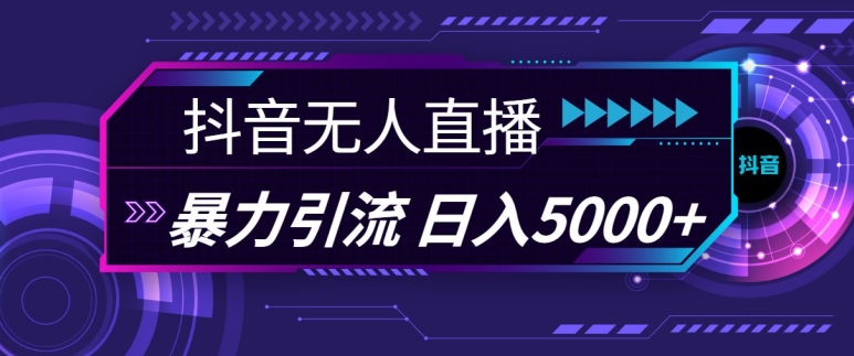 抖音快手视频号全平台通用无人直播引流法，利用图片模板和语音话术，暴力日引流100+创业粉【揭秘】-轻创副业圈