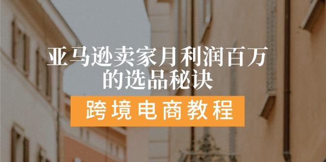 亚马逊卖家月利润百万的选品秘诀:  抓重点/高利润/大方向/大类目/选品…-轻创副业圈