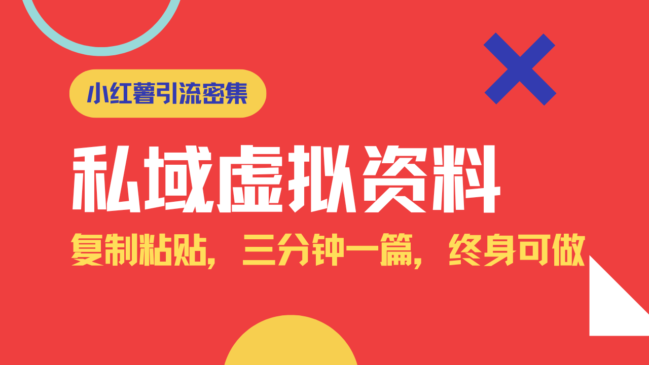 小红书引流私域旅游虚拟资料玩法，复制粘贴，三分钟一篇图文，日入1000…-轻创副业圈