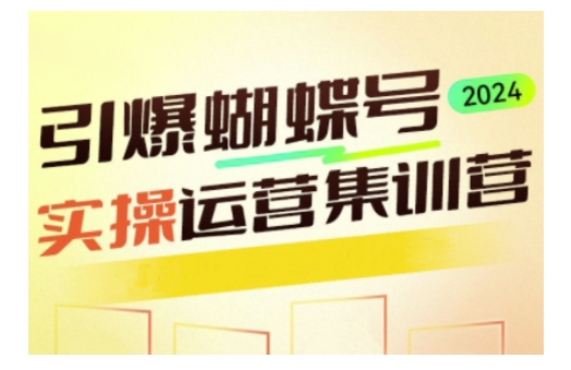 引爆蝴蝶号实操运营，助力你深度掌握蝴蝶号运营，实现高效实操，开启流量变现之路-轻创副业圈