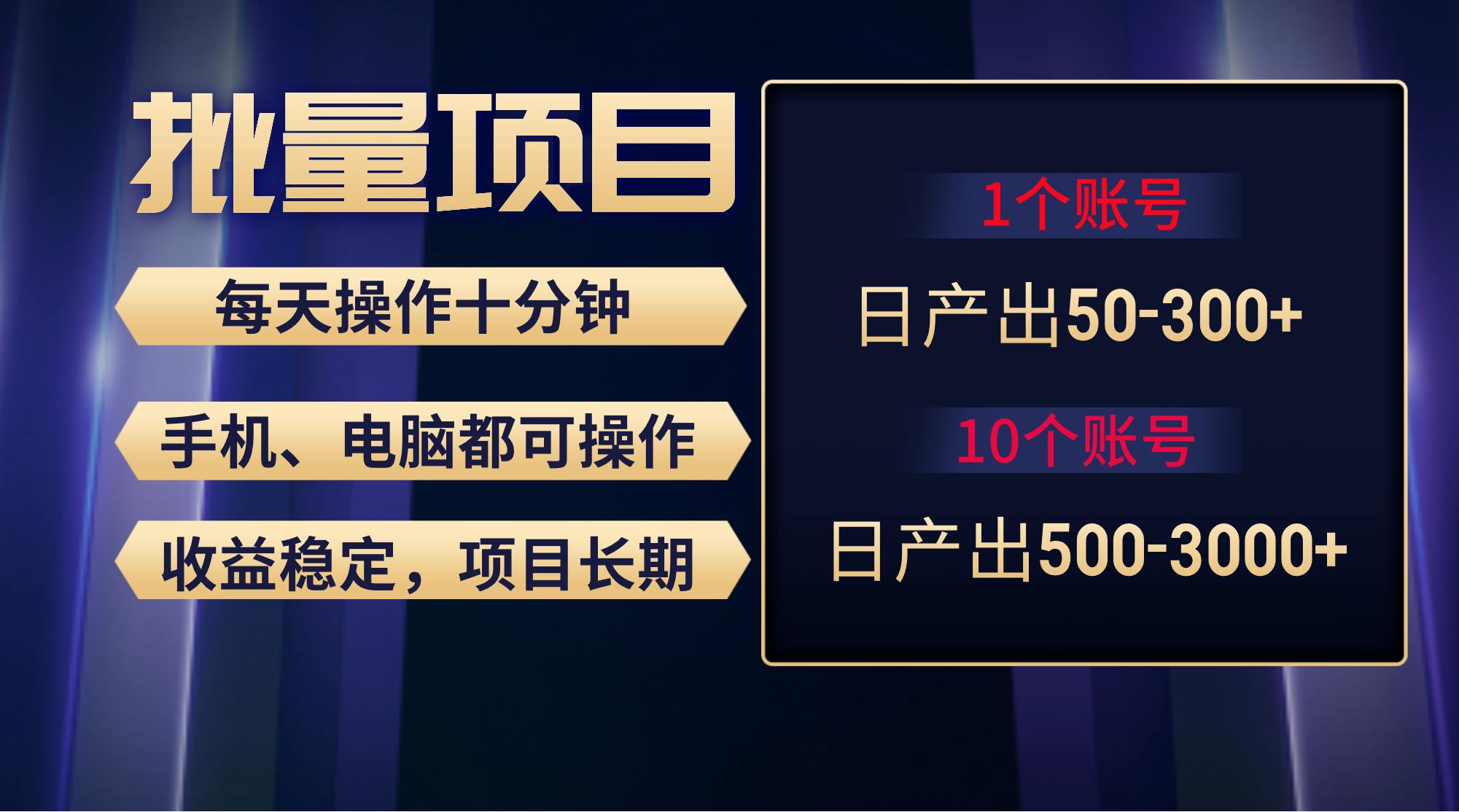 红利项目稳定月入过万，无脑操作好上手，轻松日入300+-轻创副业圈