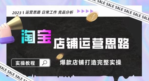 2023淘宝店铺运营全攻略：竞品分析，打造爆款店铺完整实操（附运营思维素材）-轻创副业圈