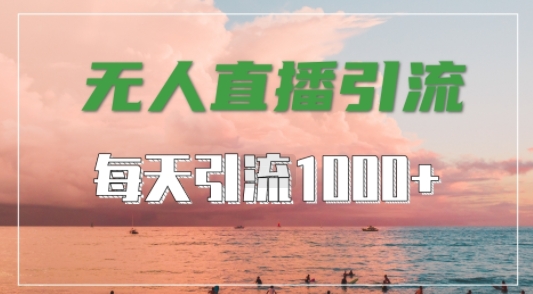 抖音快手视频号全平台通用，无人直播引流法，超暴力引流1000+高质量精准创业粉【揭秘】-轻创副业圈