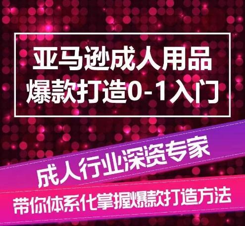 亚马逊成人用品爆款打造0-1入门，系统化讲解亚马逊成人用品爆款打造的流程-轻创副业圈