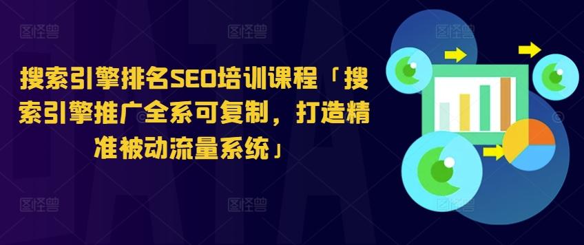 搜索引擎排名SEO培训课程「搜索引擎推广全系可复制，打造精准被动流量系统」-轻创副业圈