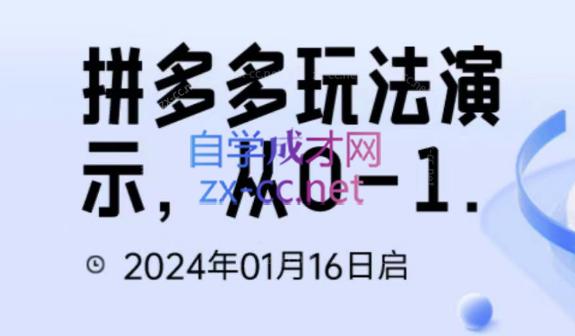 吴老师·拼多多从选品到截流到付费的玩法技巧-轻创副业圈
