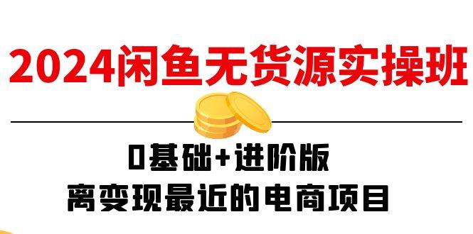 2024闲鱼-无货源实操班：0基础+进阶版，离变现最近的电商项目(15节-轻创副业圈