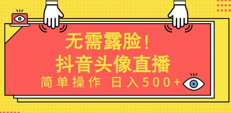 无需露脸，Ai头像直播项目，简单操作日入500+【揭秘】-轻创副业圈