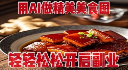 用AI做精美美食图，无需专业设备拍摄，轻轻松松开启副业-轻创副业圈