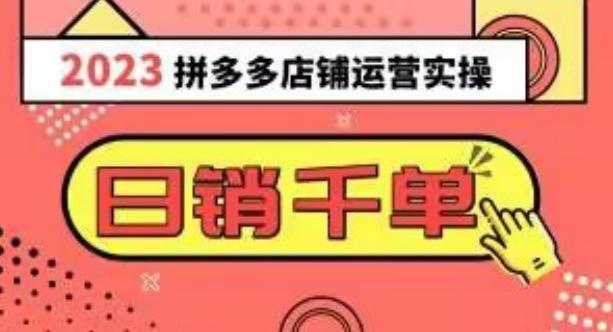 2023拼多多运营实操，每天30分钟日销1000＋，爆款选品技巧大全（10节课）-轻创副业圈