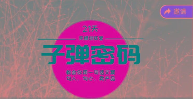 《子弹密码训练营》-用一句话文案勾人勾心卖产品，21天学到顶尖文案大师策略和技巧-轻创副业圈