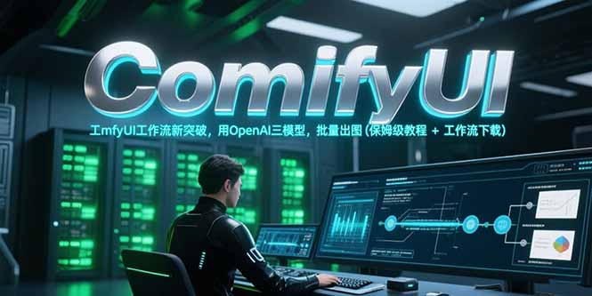 ComfyUI工作流新突破，用OpenAI三模型，批量出图(保姆级教程+工作流下载-轻创副业圈