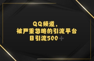 引流蓝海QQ频道，日引500+创业粉-轻创副业圈