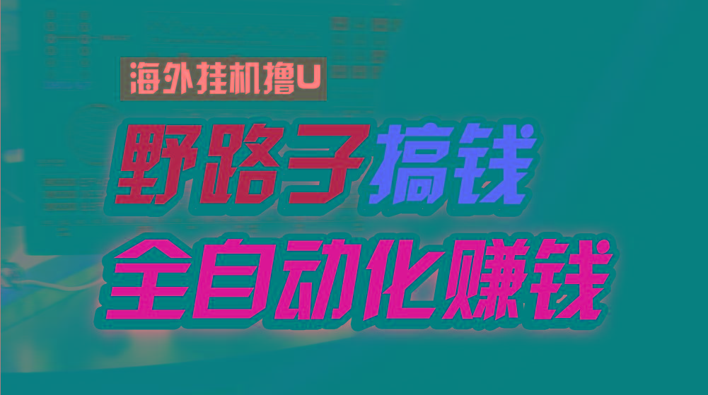海外挂机撸U新平台，日赚8-15美元，全程无人值守，可批量放大，工作室内…-轻创副业圈