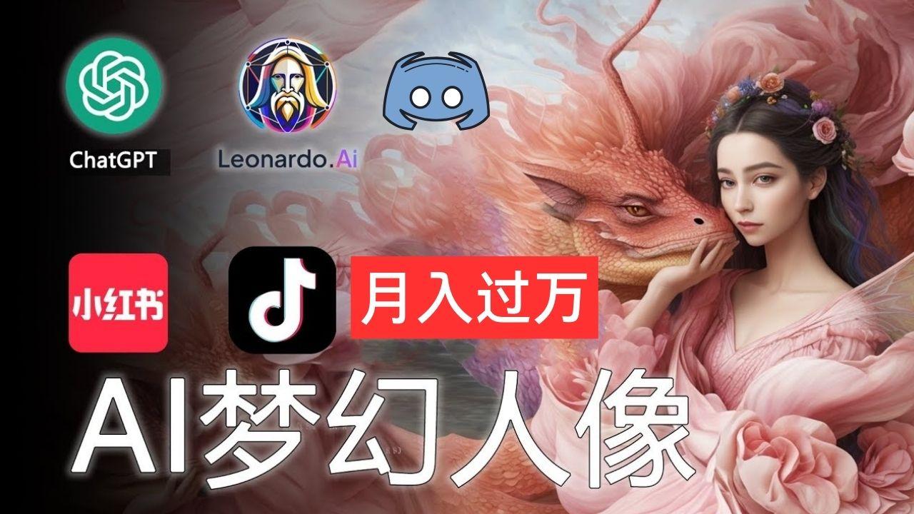 AI摄影梦幻人像：零基础也能月入过万的秘密-轻创副业圈