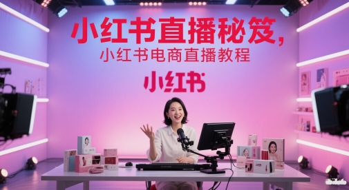 小红书直播秘笈，小红书电商直播教程-轻创副业圈