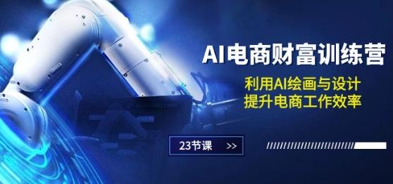 AI电商-财富训练营：利用AI绘画与设计，提升电商工作效率(23节课)-轻创副业圈