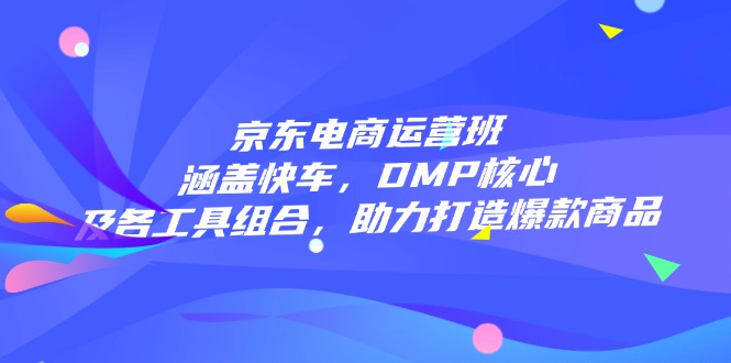 京东电商运营班：涵盖快车，DMP核心及各工具组合，助力打造爆款商品-轻创副业圈