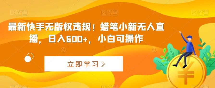 最新快手无版权违规！蜡笔小新无人直播，日入600+，小白可操作【揭秘】-轻创副业圈