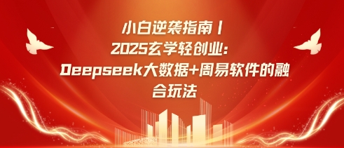 小白逆袭指南，2025玄学轻创业：Deepseek大数据+周易算法的融合玩法-轻创副业圈