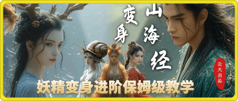 云天AI山海经变身视频教程，妖精变身进阶保姆级教学-轻创副业圈