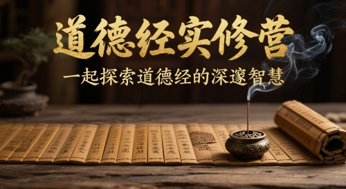 道德经实修营，一起探索道德经的深邃智慧-轻创副业圈