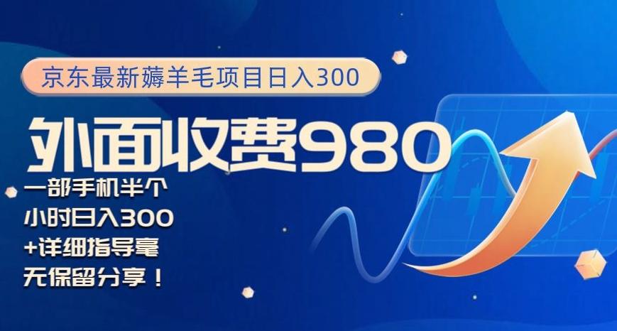 京东最新薅羊毛项目小白怎么做到日入300+一部手机半小时搞定-轻创副业圈
