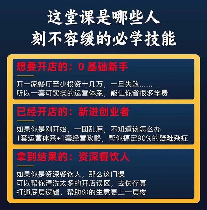 图片[2]-餐饮店盈利实操方法：教你怎样开一家持续能赚钱的餐厅(25节-轻创副业圈