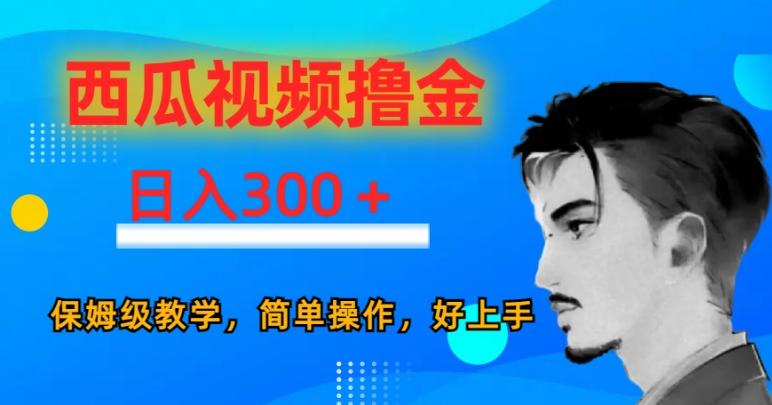 西瓜视频撸金日入300，保姆级教学，简单操作，好上手-轻创副业圈